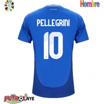 Camiseta Italia Lorenzo Pellegrini #10 Primera Equipación Eurocopa 2024 manga corta